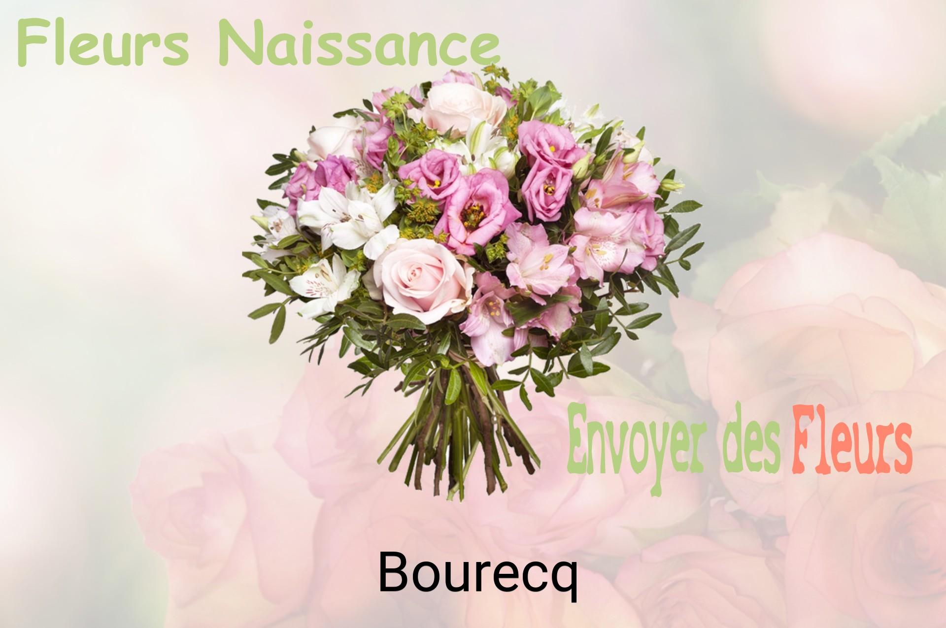 Bouquet de fleurs de naissance livré à Bourecq