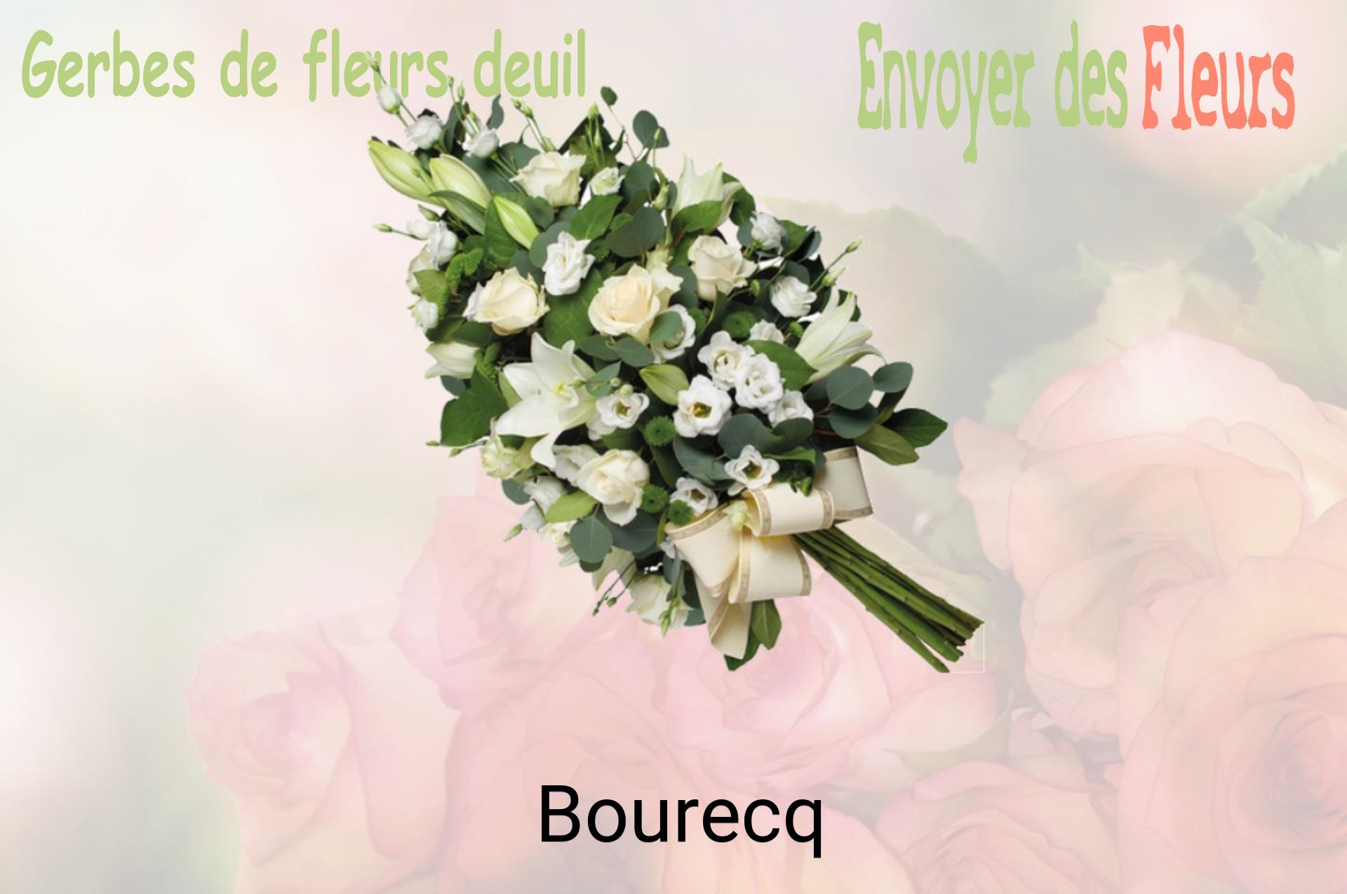 Gerbe de fleurs de deuil livrée à Bourecq